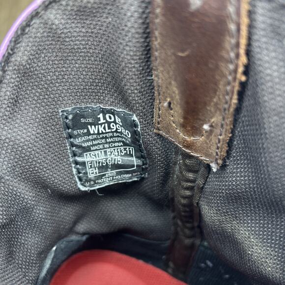 Justin Gypsy Women’s 10 Boots Steel Toe Western Cowgirl Brown Pink Work WKL9980 - Picture 9 of 9